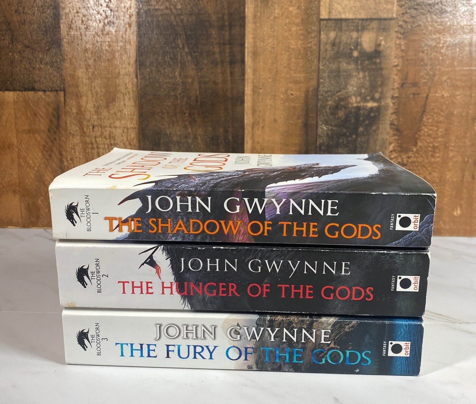 The Bloodsworn Trilogy John Gwynne Shadow Hunger Fury Of The Gods 3 PB Set