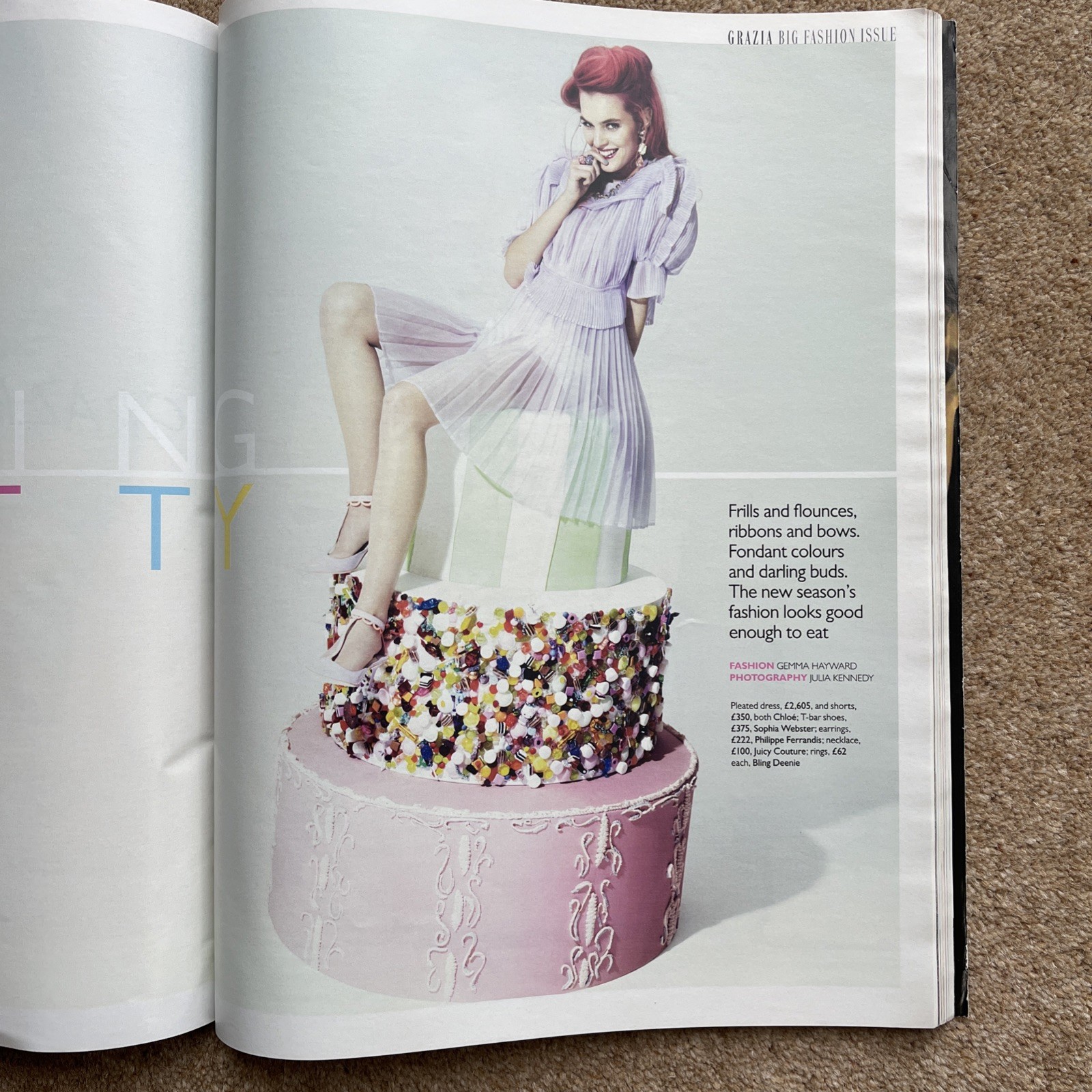 Grazia UK Magazine Big Fashion Issue Feb 2013 issue 411. 258pages.