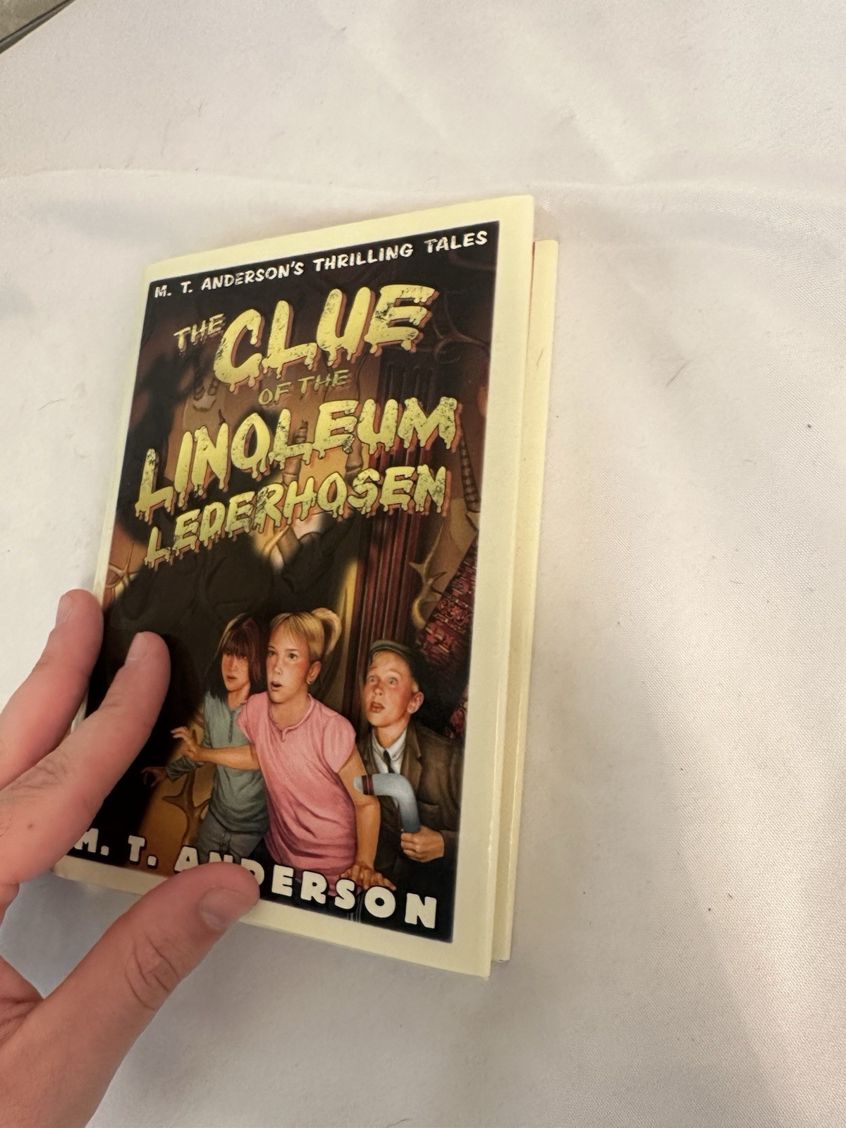 The Clue of the Linoleum Lederhosen: M.T. Anderson’s Thrilling Tales