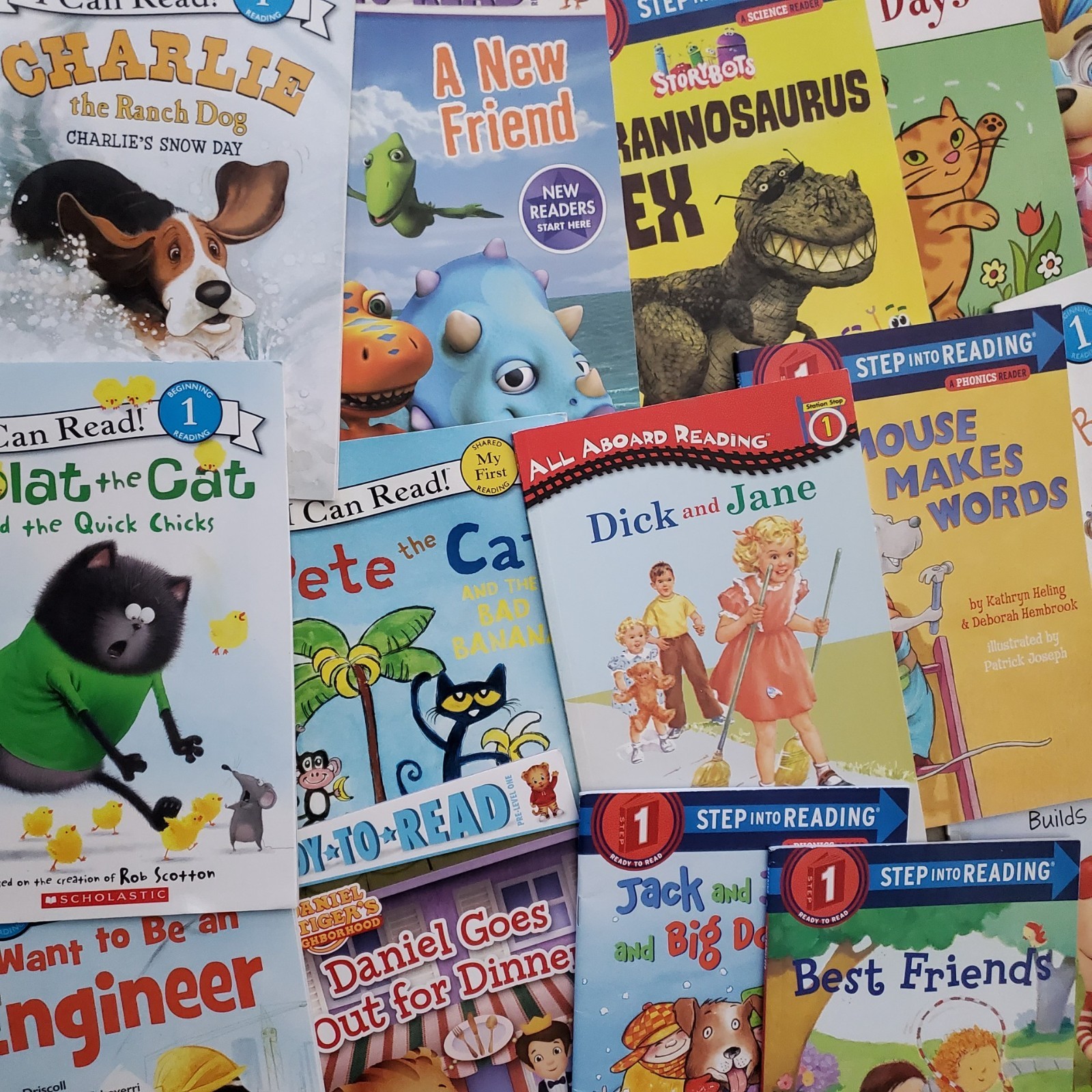 Random Lot of 12 Level 1, My First Reader, Step into Reading & I Can Read books