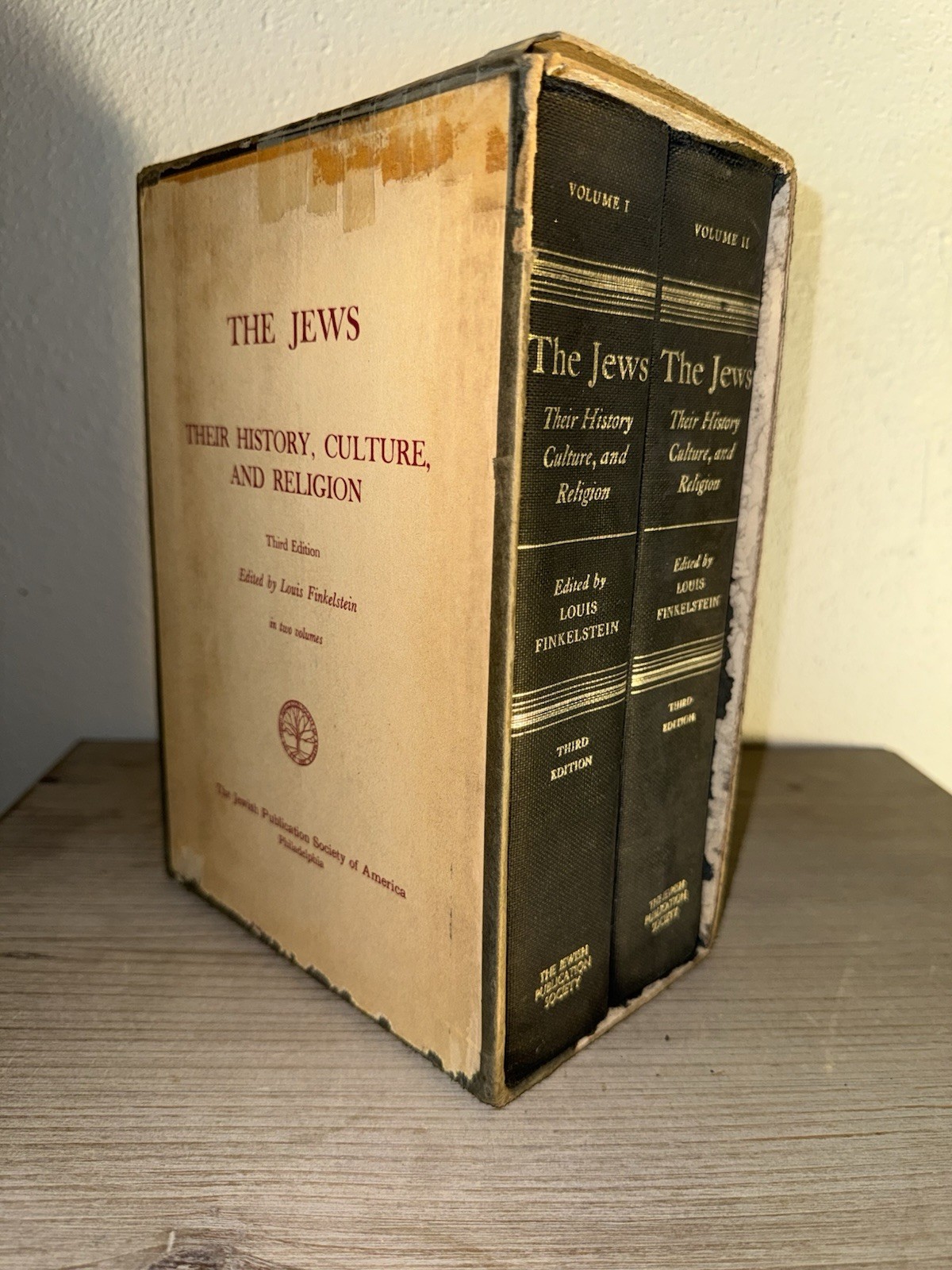 The Jews Their History Culture & Religion 1966 2 Vol HC Slipcase JPS Finkelstein