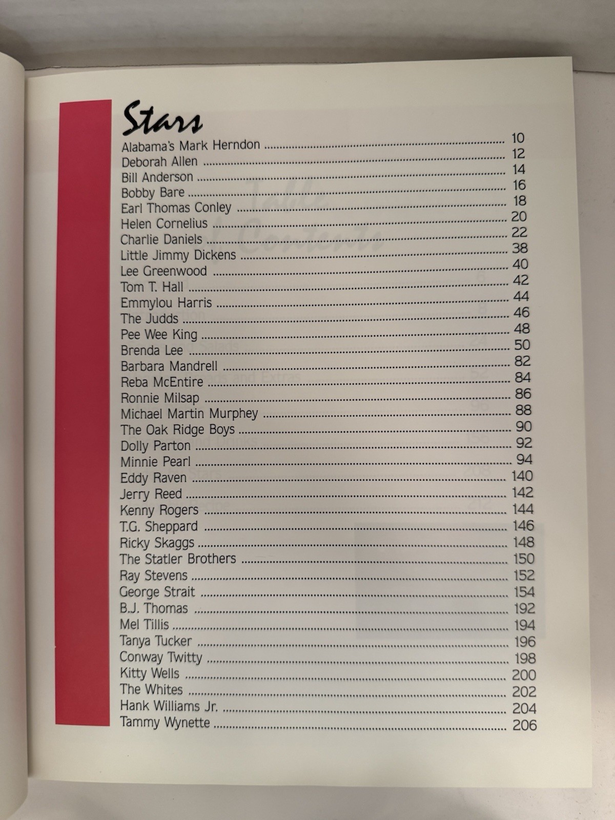 Cooking With Country Music Stars Recipe Cookbook 1991 Ed. Biographies 216 pages