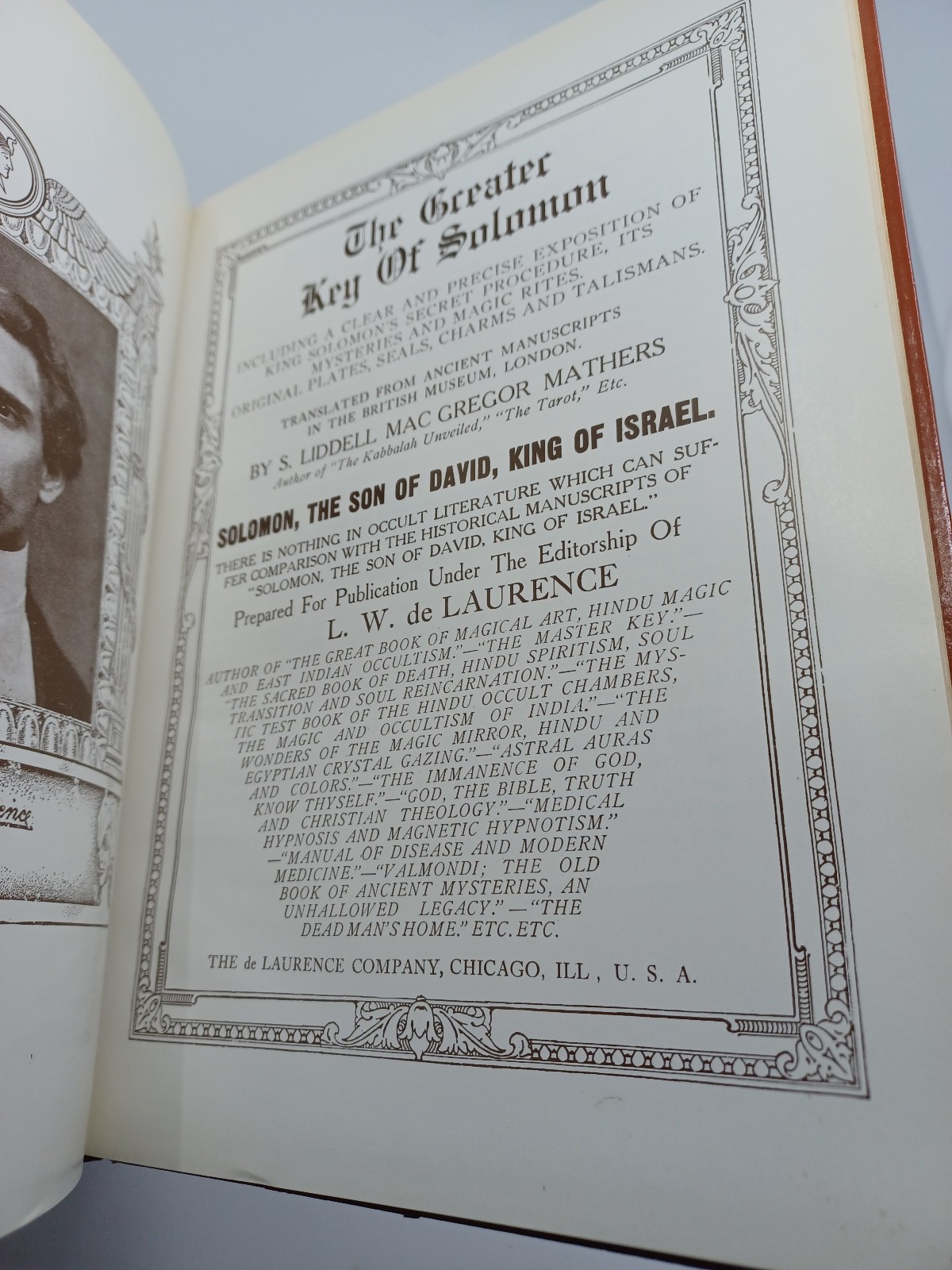 The Greater Key of Solomon S. Liddell MacGregor Mathers 1914 (newer printing) HC
