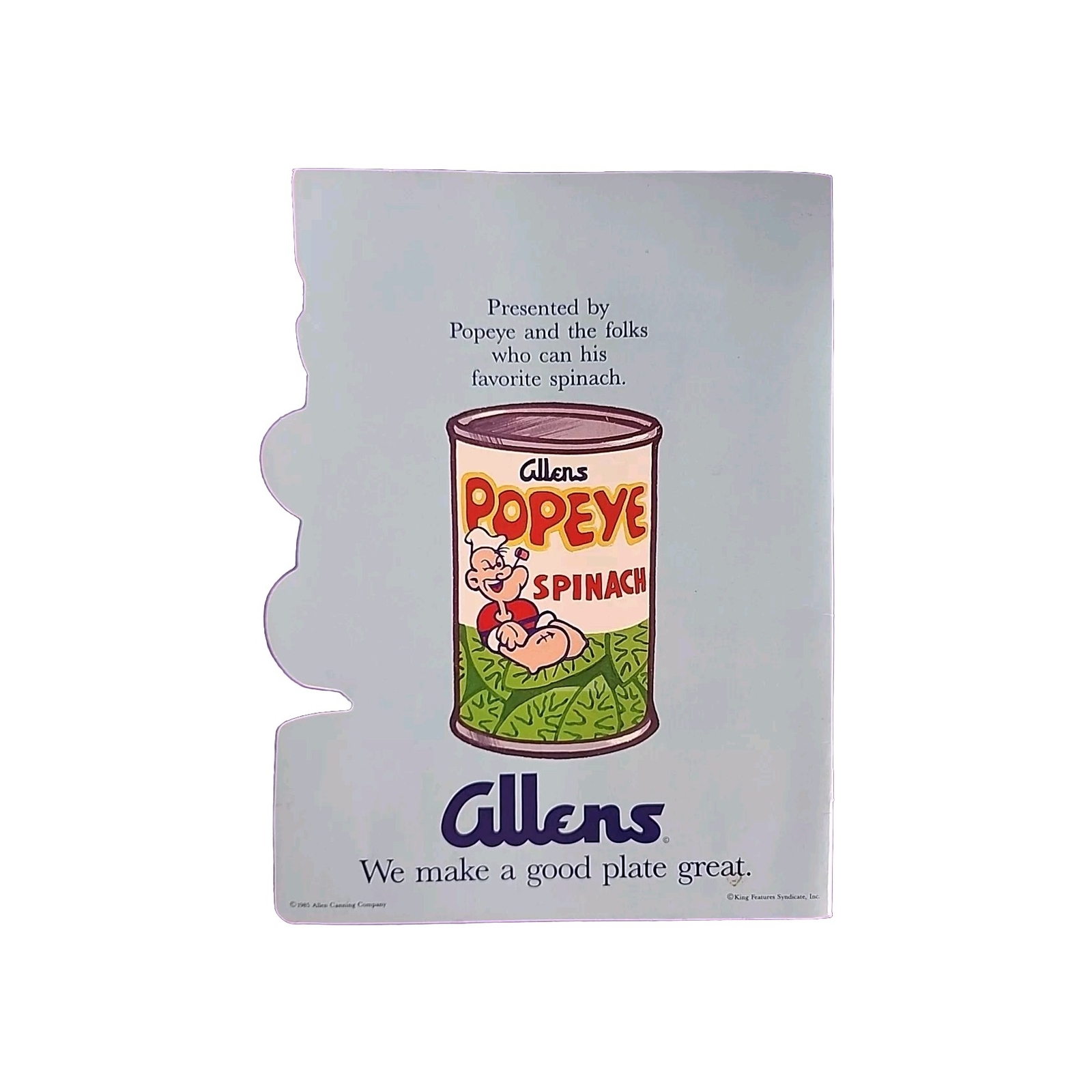 Popeye Learn and Play Activity Book 1985 Allens Complete Unused