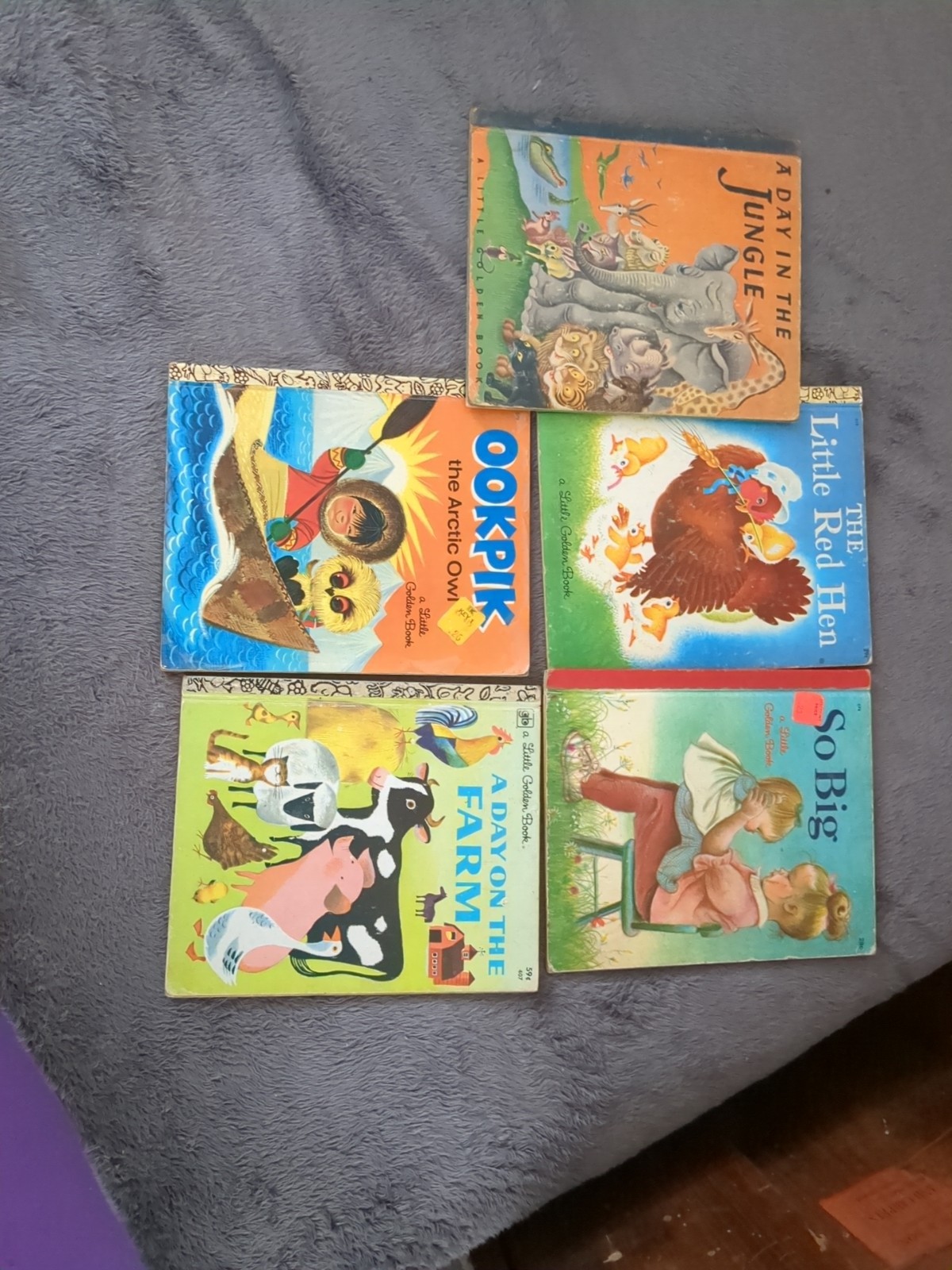 Lot 20 40s-60s Vtg Children’s Books ~Rand McNally Little Golden Wonder Whitman