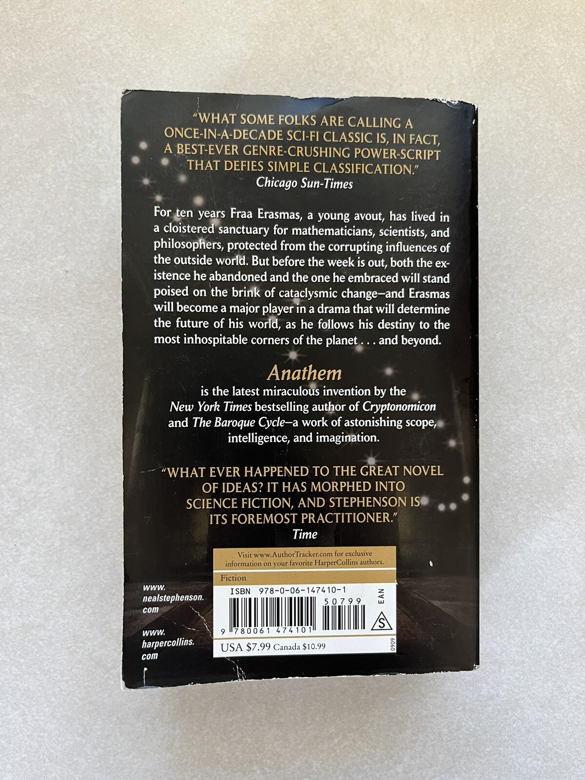 Anathem – Mass Market Paperback By Stephenson, Neal – VERY GOOD