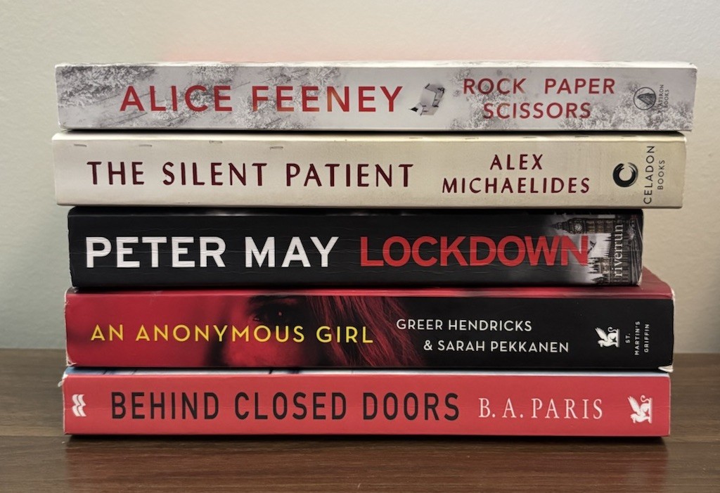 Best Sellers Psychological Thriller Whodunit Book Lot Of 5 Paris Feeney