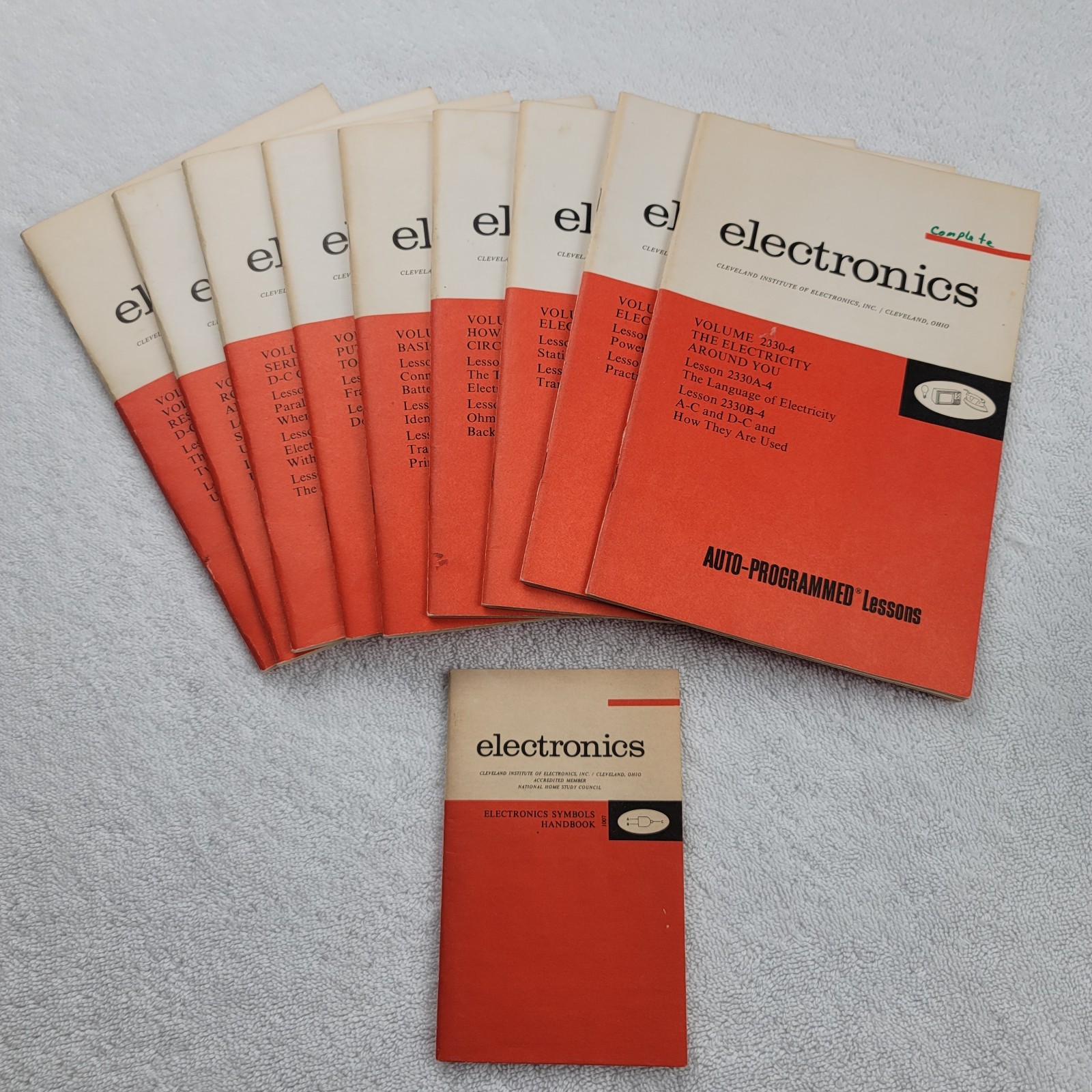 Cleveland Institute of Electronics Auto Programmed Lessons Booklet Lot of 10