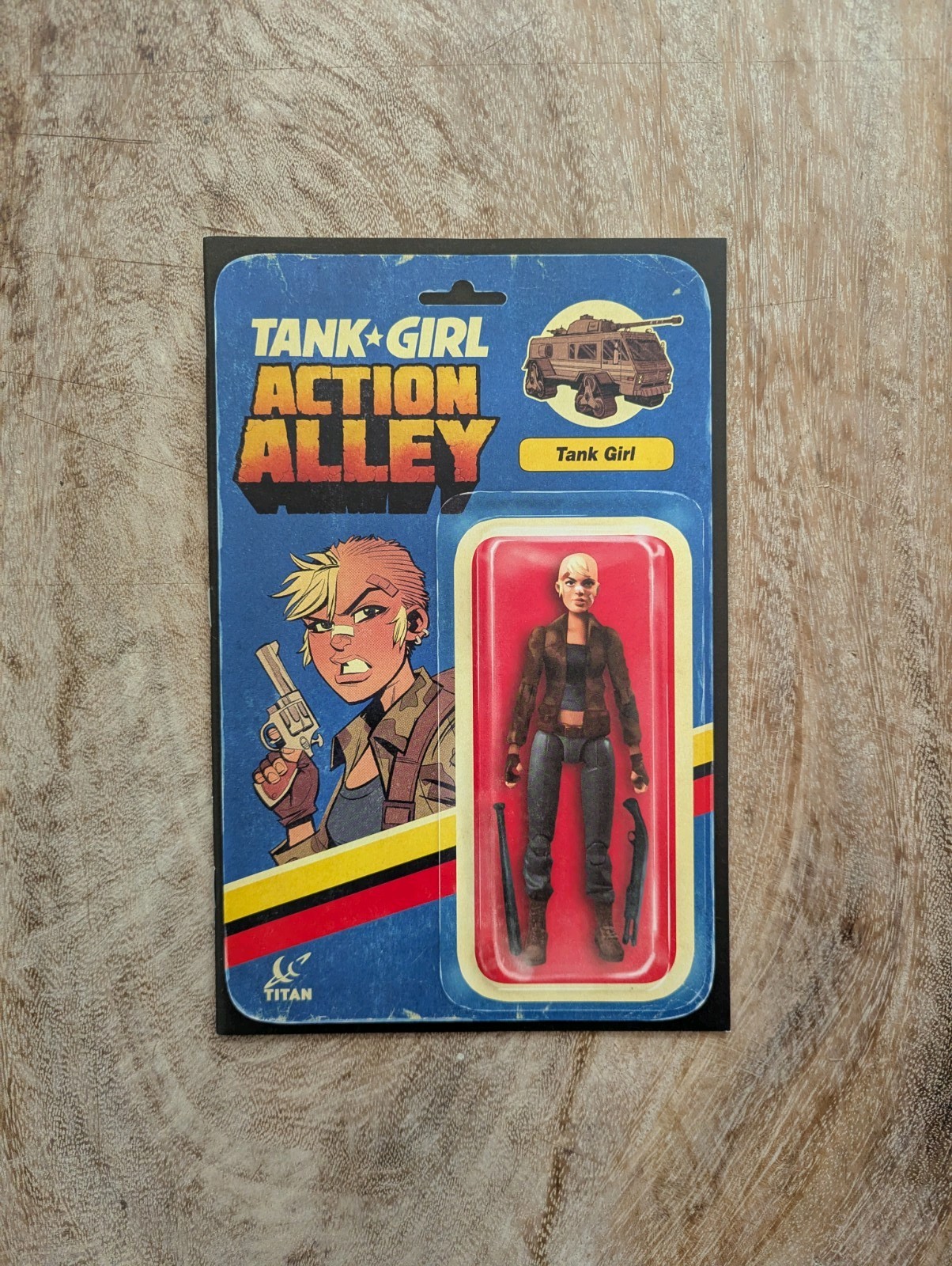Tank Girl Action Alley #1 Cover B Action Figure Variant Cover Titan Comics 2018