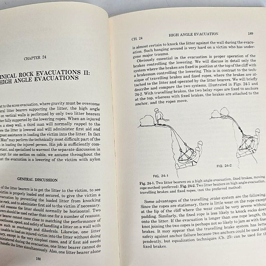 Mountain Search And Rescue Techniques W G May 1972 Rocky Mountains Book Vtg