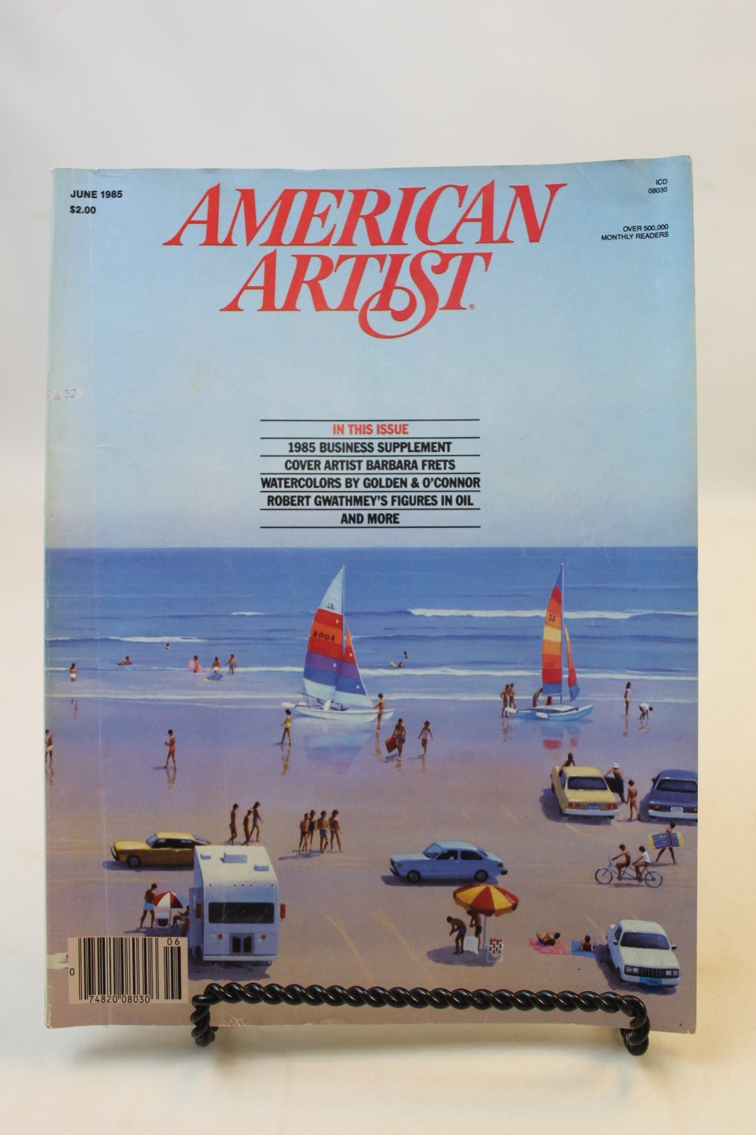 AMERICAN ARTIST June 1985 Rolland Golden Robert Gwathmey Phyllis Plattner