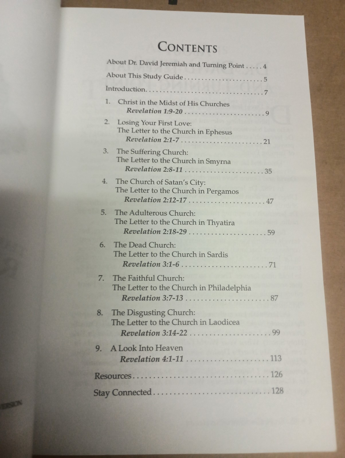 The Seven Churches of Revelation Study Guide by David Jeremiah