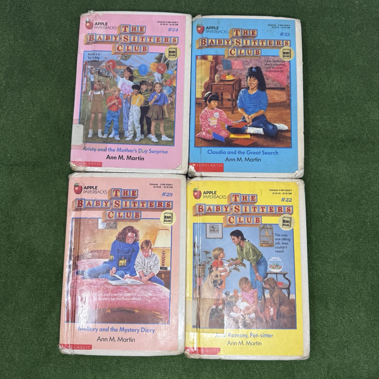 BabySitters Club Books Ann Martin Vtg Hardcover Lot of 10 Library Binding