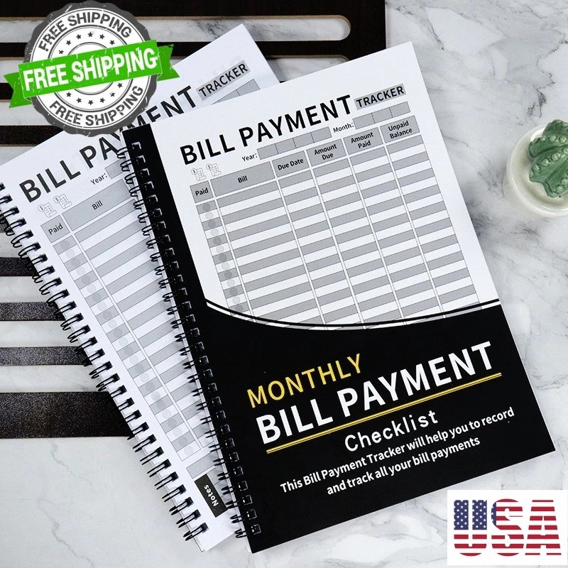2PCS Monthly Bill Payment Checklist: Bill Tracker Notebook, the 4-Year Guide
