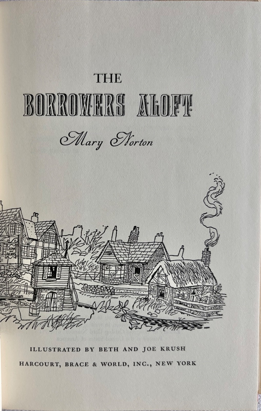 Mary Norton, The Borrowers Aloft, vintage hardcover edition (1961)