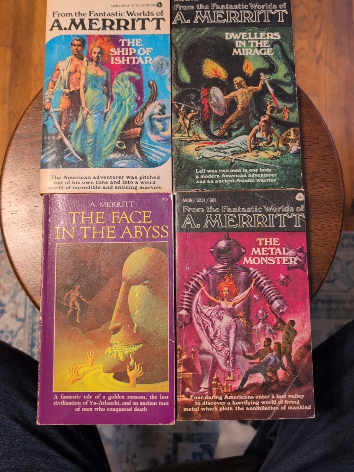 A. MERRITT 4 Book Lot ’60’s/70s The Ship of Ishtar, The Metal Monster + More