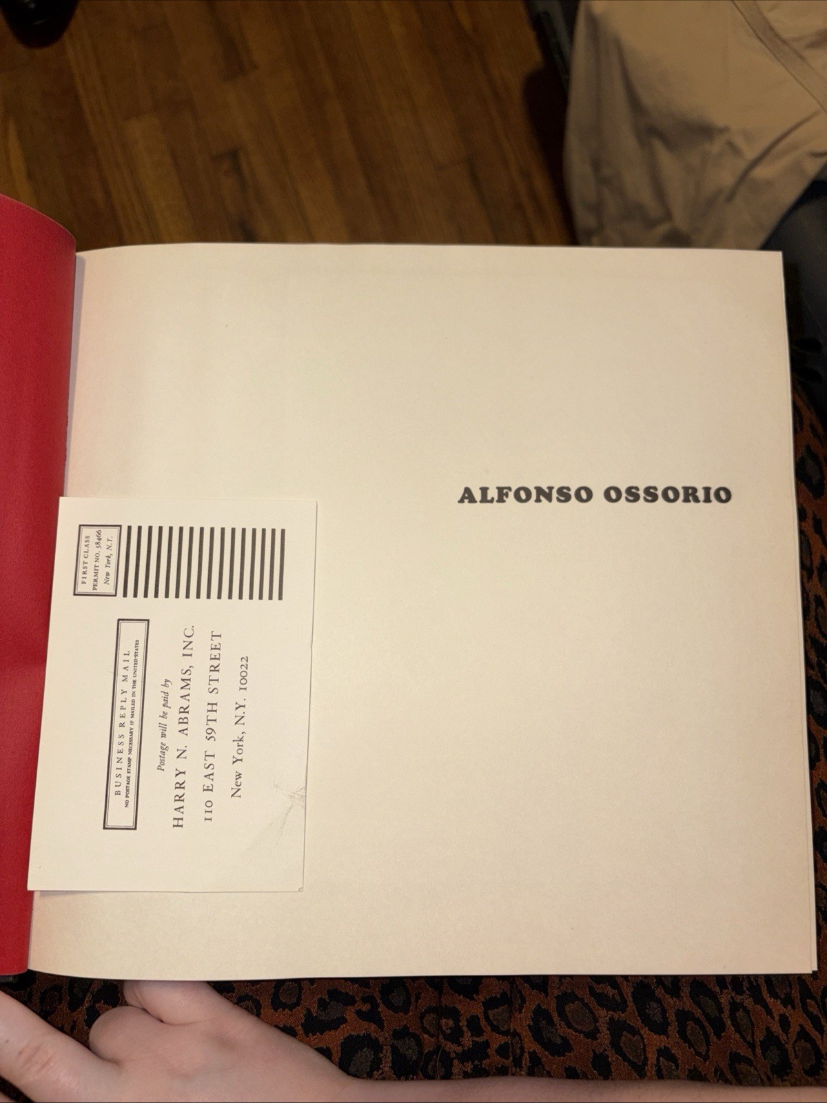 ALFONSO OSSORIO by Friedman, 1972 Decorative Cloth Hardcover W DJ In Very Good