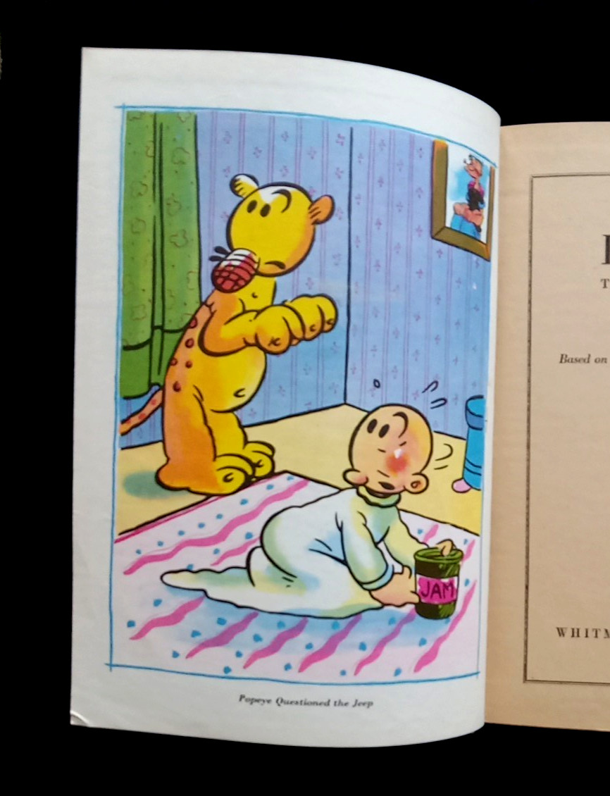 Popeye and His Friends 1937 Hardcover Book Whitman Pub./King 6 Full Color Pages