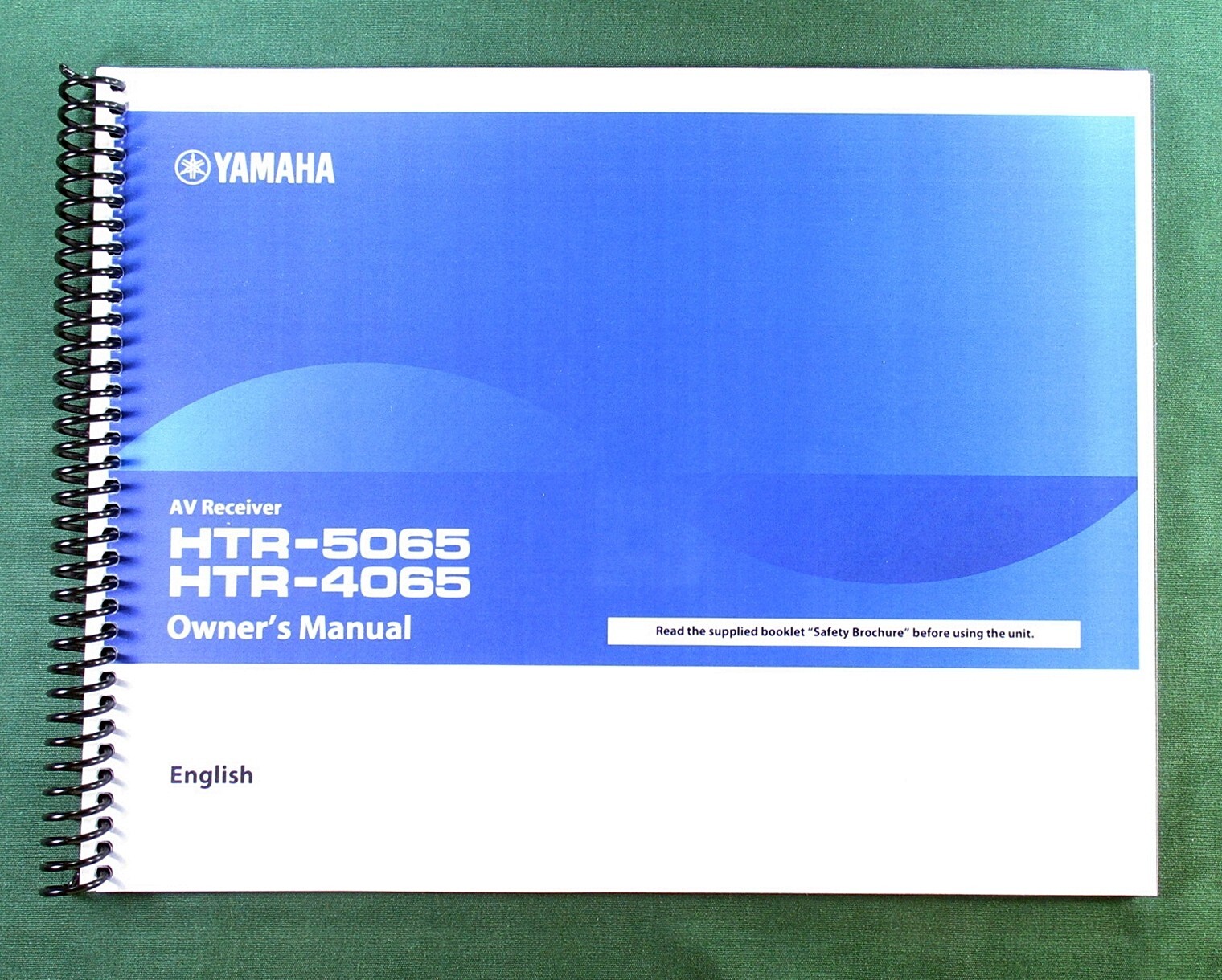 Yamaha HTR-5065 Instruction Manual: Full Color 124 Pages & Protective Covers!