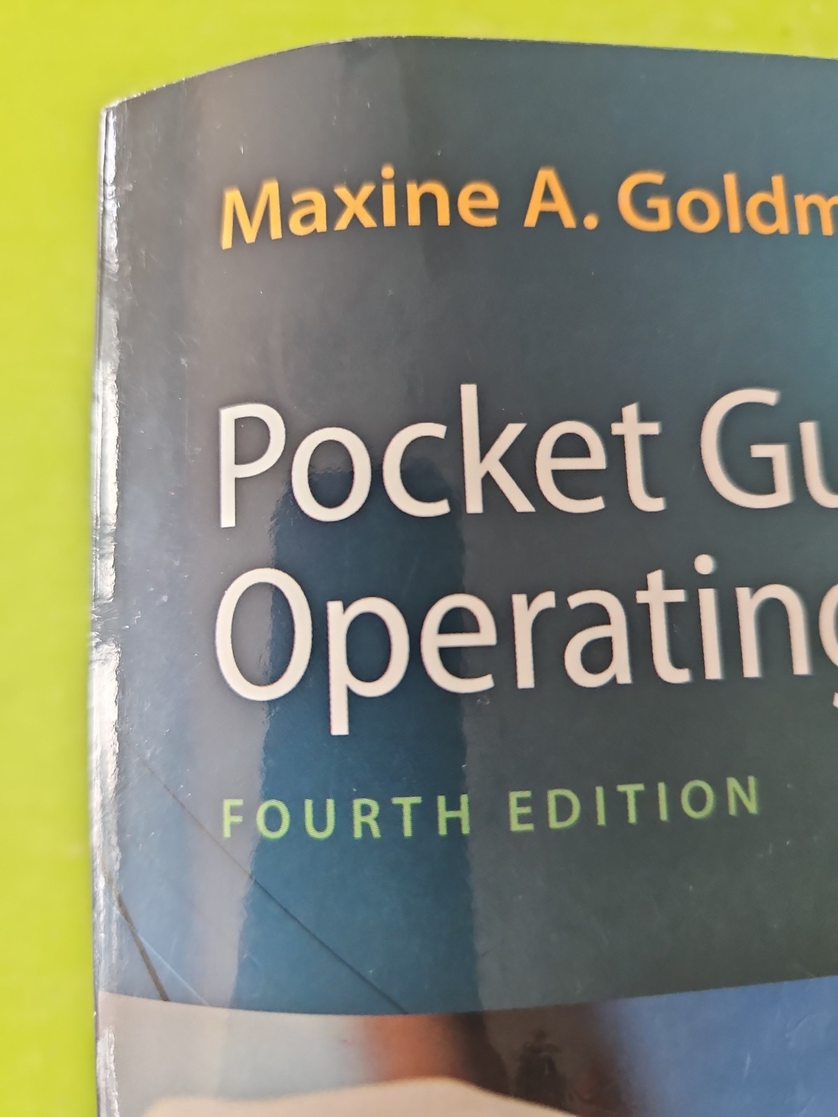 Pocket Guide to the Operating Room by Maxine A. Goldman 4th ed VG 2019 TPB