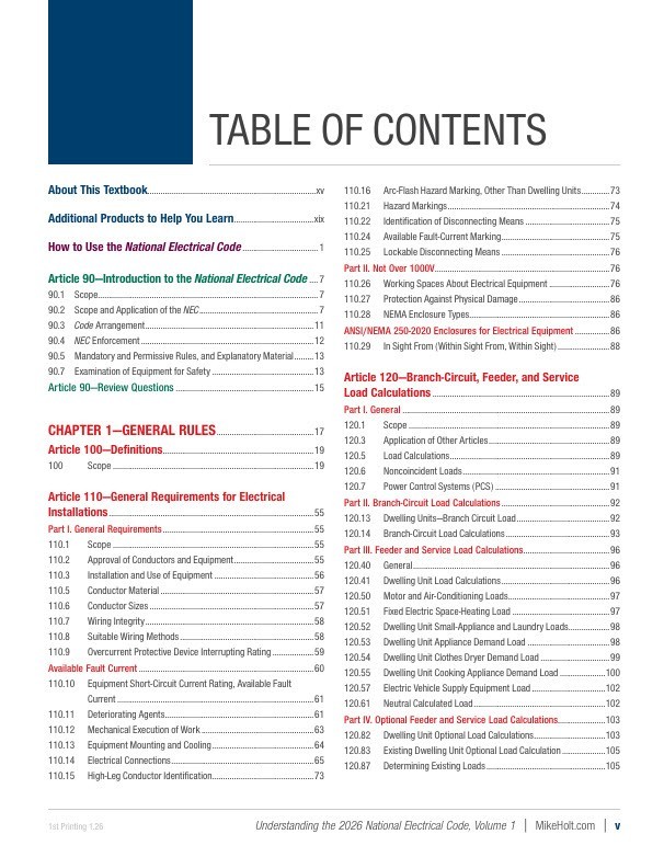 2026 Understanding the NEC, Volume 1 & 2 Textbook Set