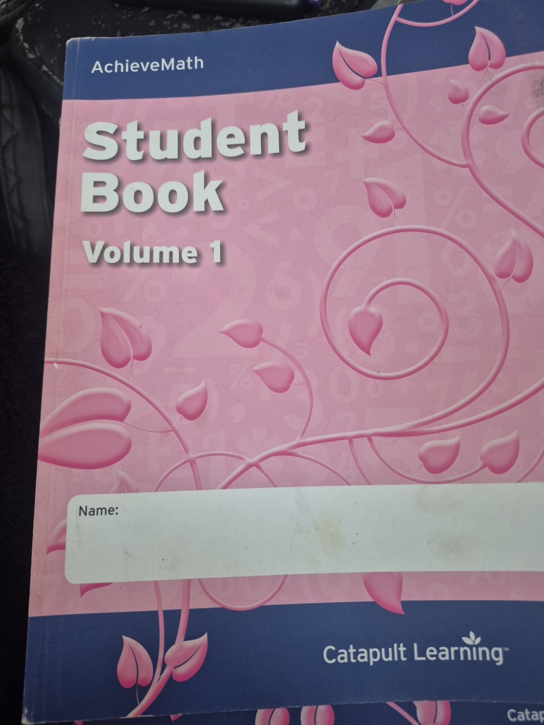 Catapult Learning Achieve Math Student Book Level K Volume 1