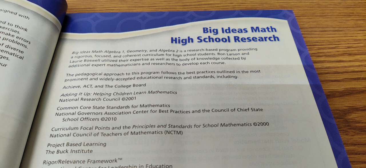 BIG IDEAS MATH Algebra 1 Ser.: Larson Big Ideas Algebra 1 2015 by Ron Larson…
