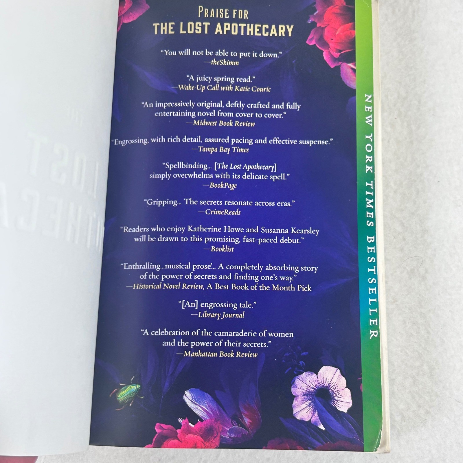 The Lost Apothecary by Sarah Penner Paperback Historical Fiction Mystery Novel