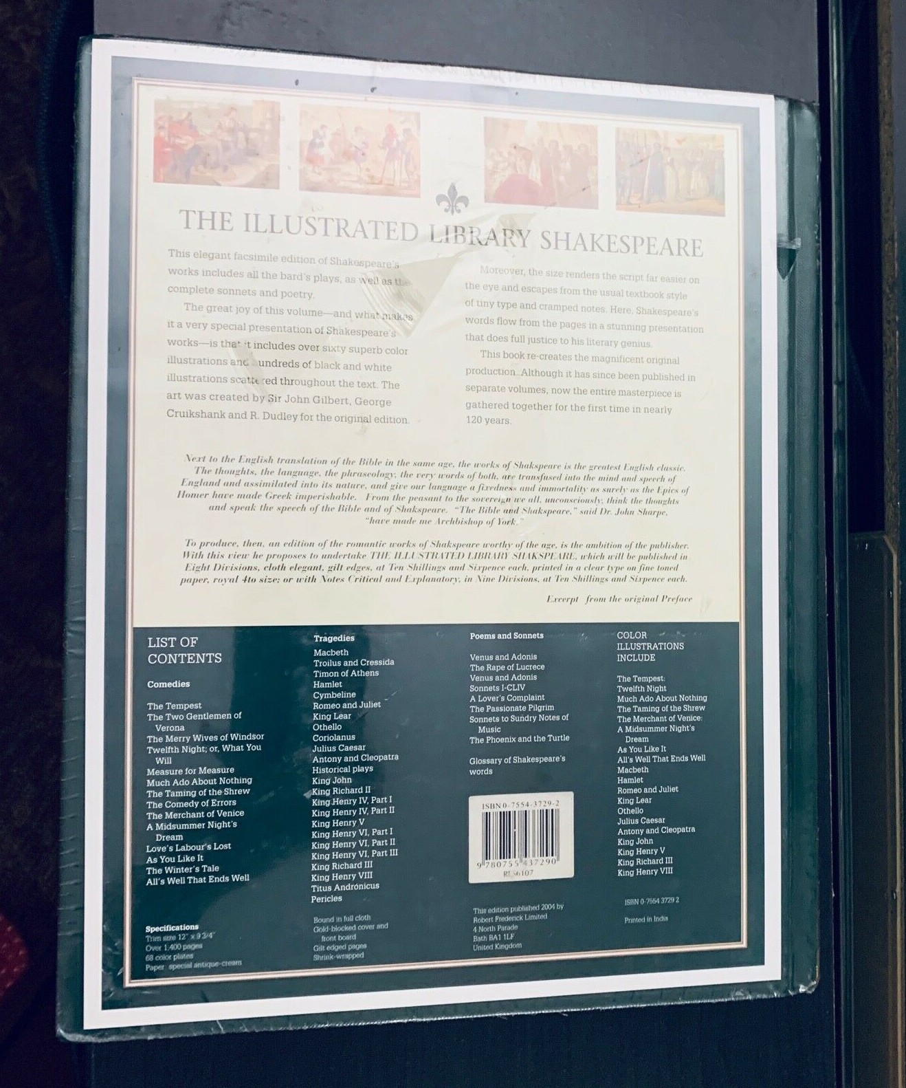 William Shakespeare Library Limited EdItion Comedies Tragedies Sonnets Sealed