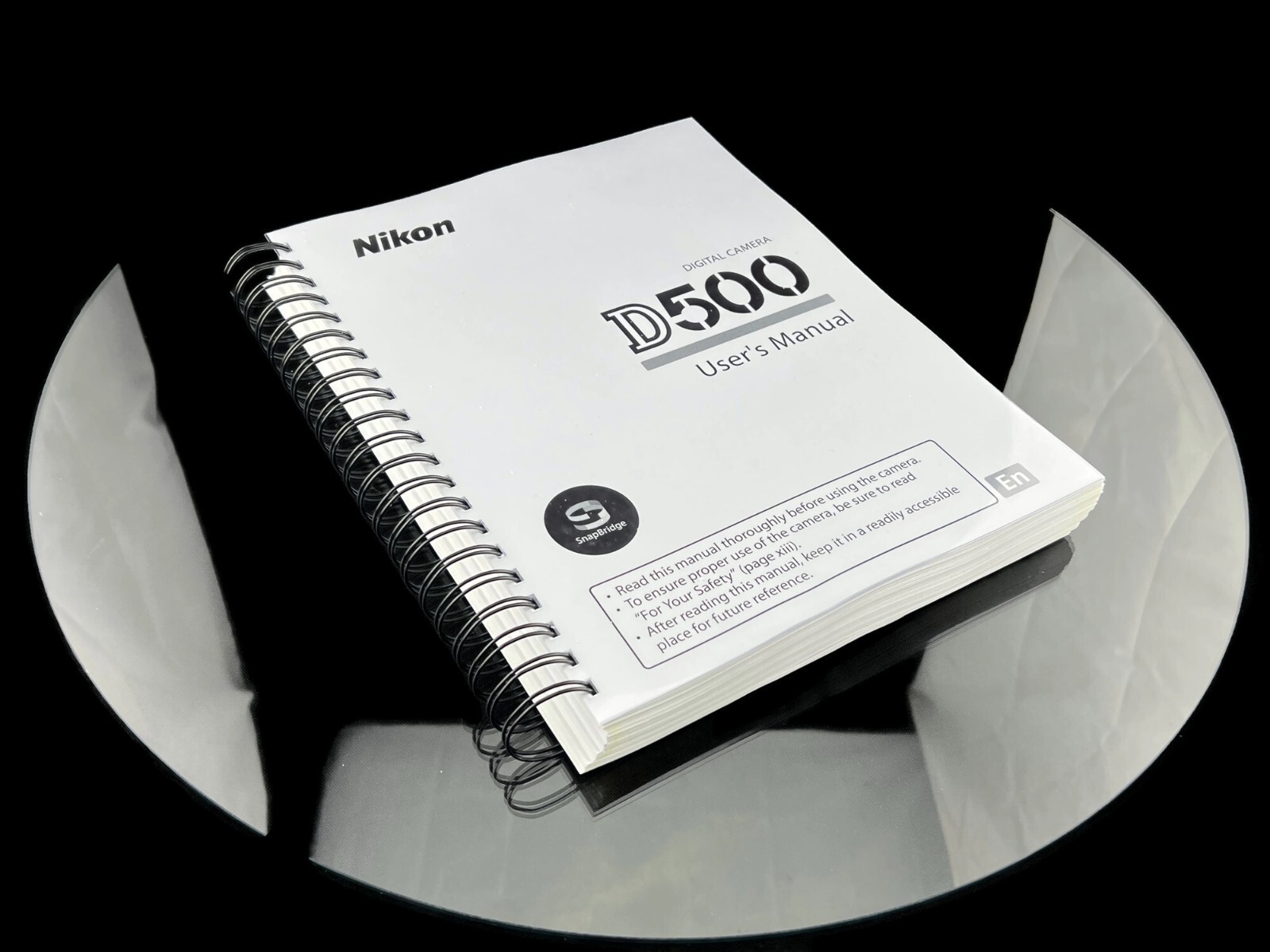 Nikon D500 Instruction Owners Manual User Guide 428 Pages -Coil Bound