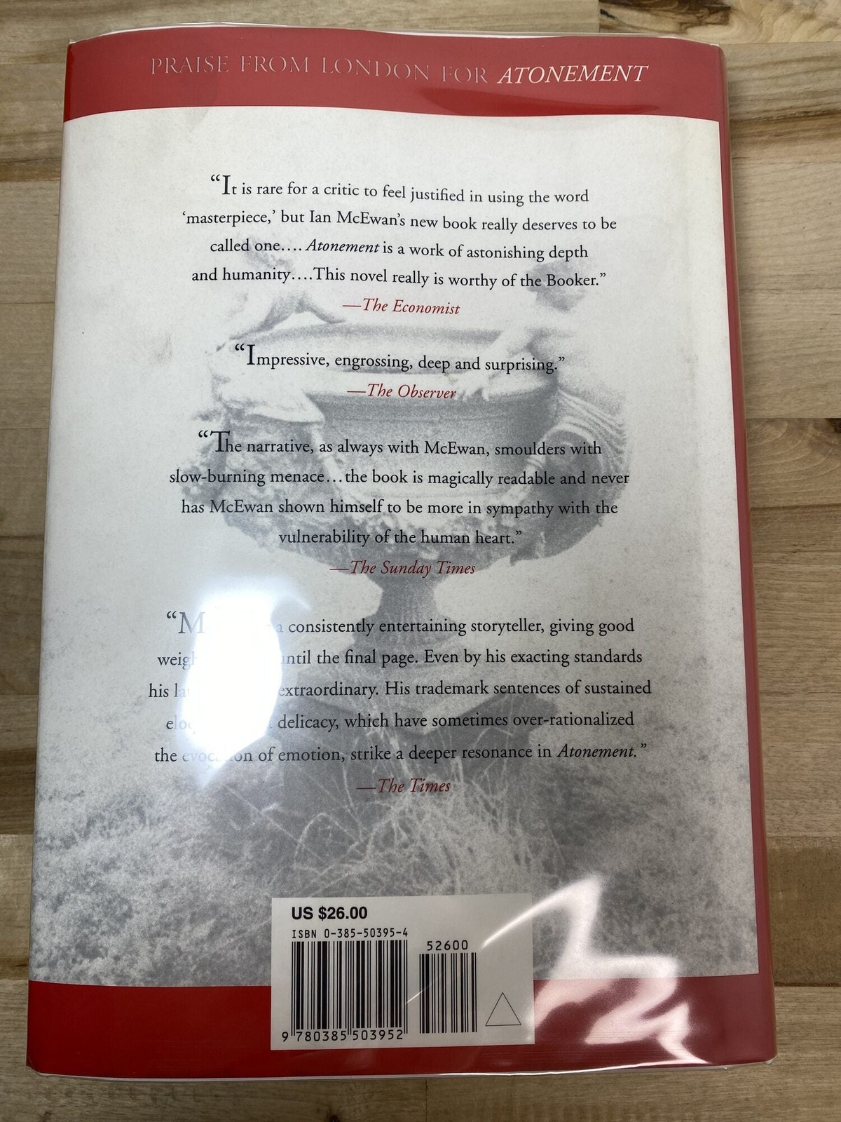 Ian McEwan / Atonement 1st Edition 2002