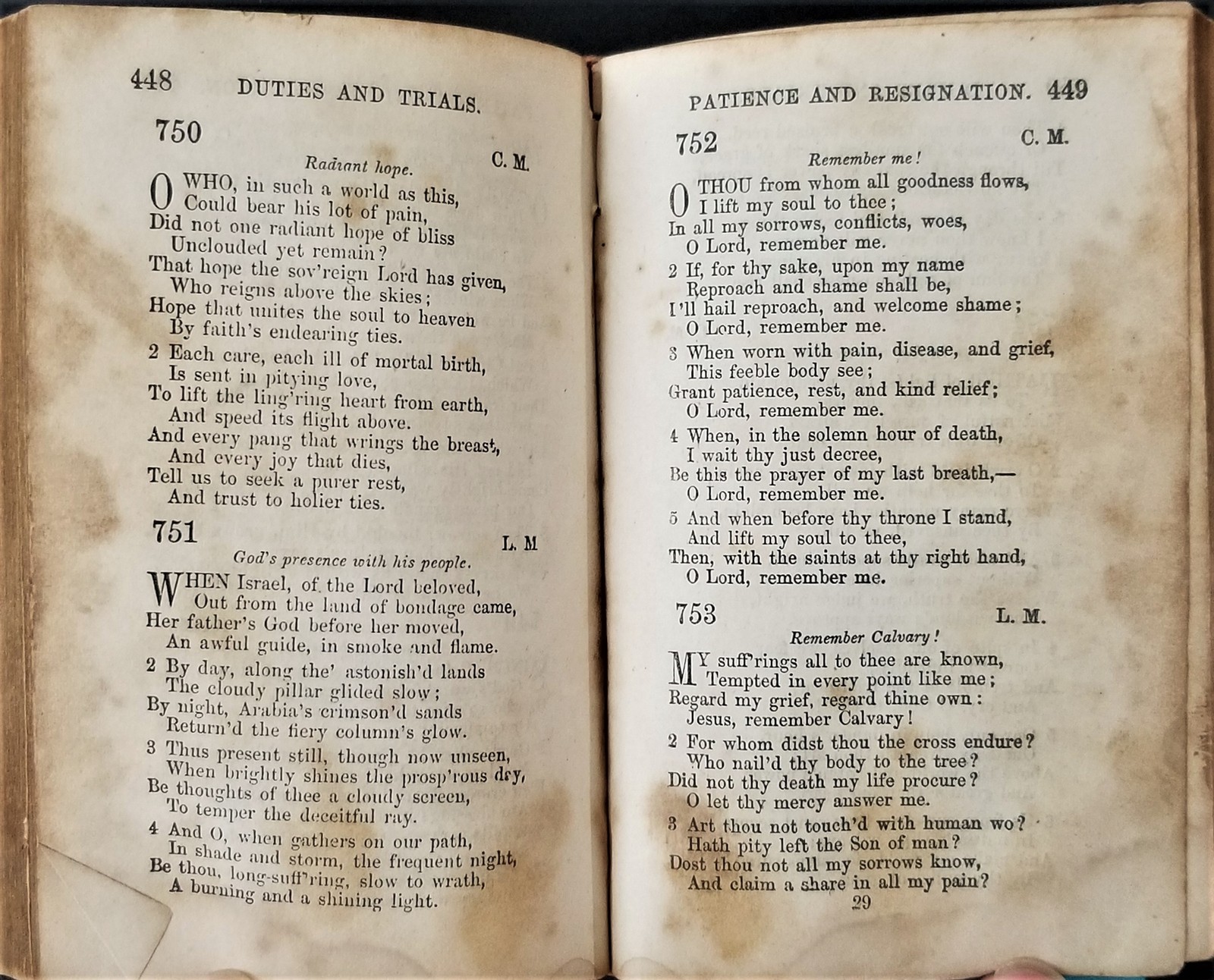 1856 antique LEATHER METHODIST HYMNS bible 736 pages bible christian prayer