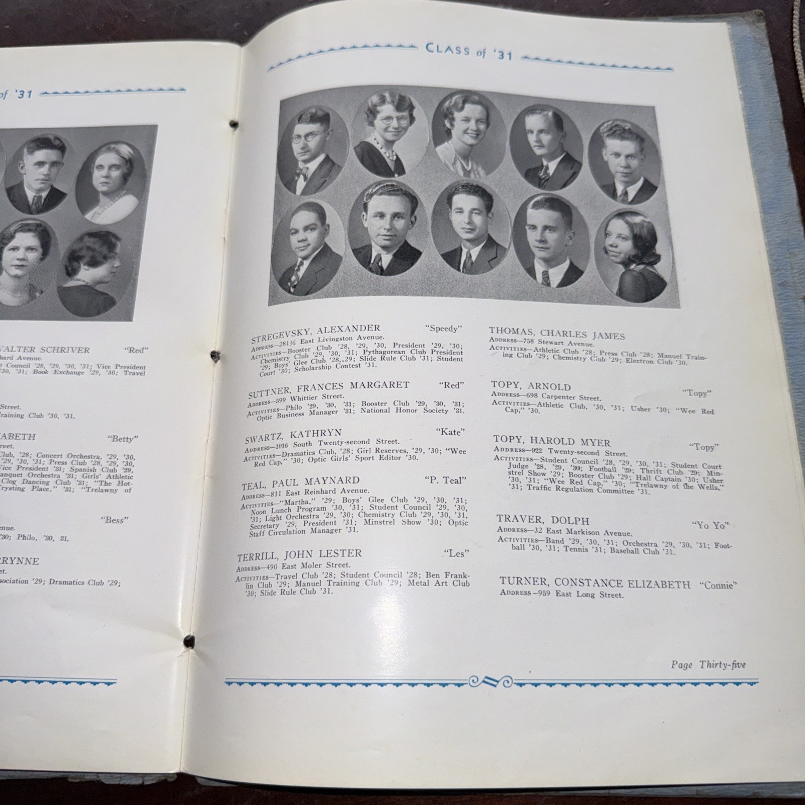 1930 & 1931 Commencement Week Program From South High School Columbus, Ohio