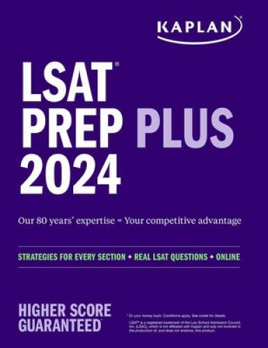 LSAT Prep Plus 2024: With New Section (Kaplan Test Prep) – Paperback – GOOD
