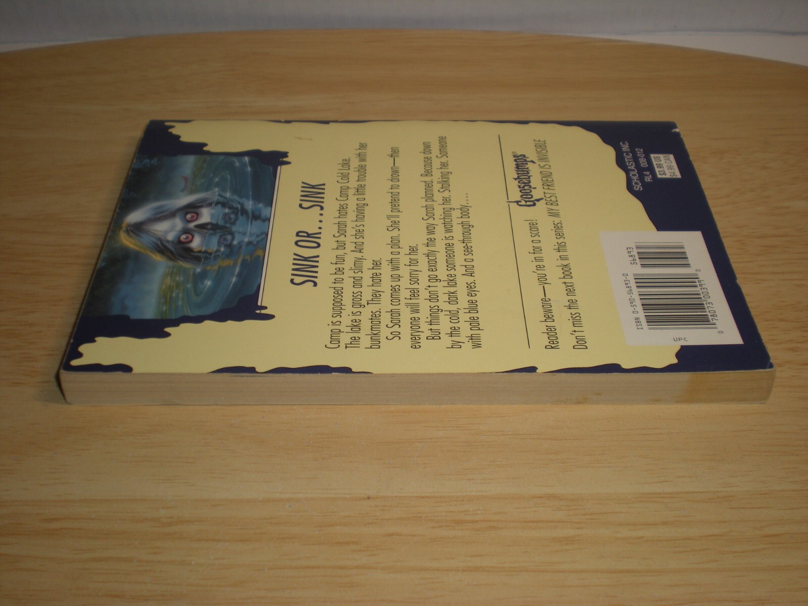 Goosebumps #56 The Curse of Camp Cold Lake R.L. Stine 1st printing vtg 1997