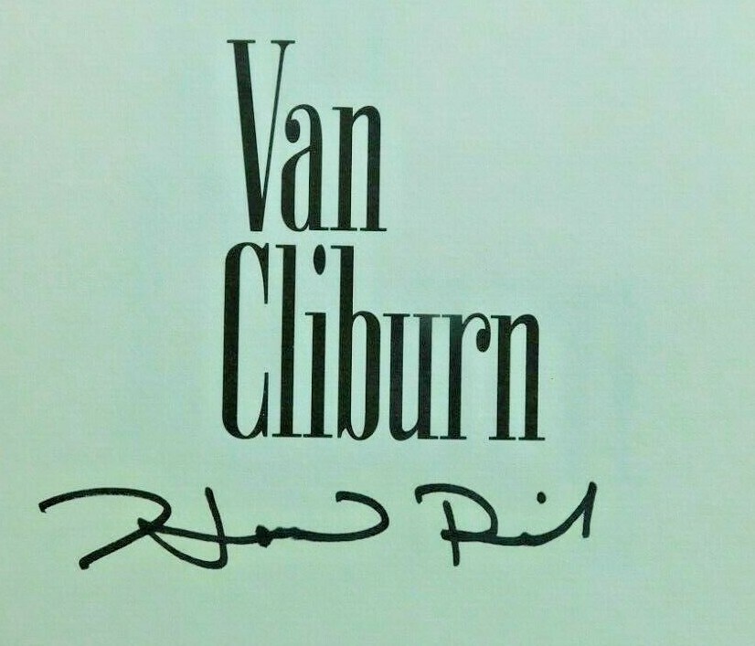 *SIGNED* pianist Van Cliburn biography by Howard Reich 1993 hardcover 428 pages