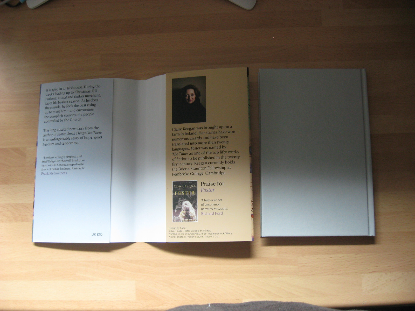 Claire Keegan signed Small Things Like These HB Booker Prize 2022 Shortlist film