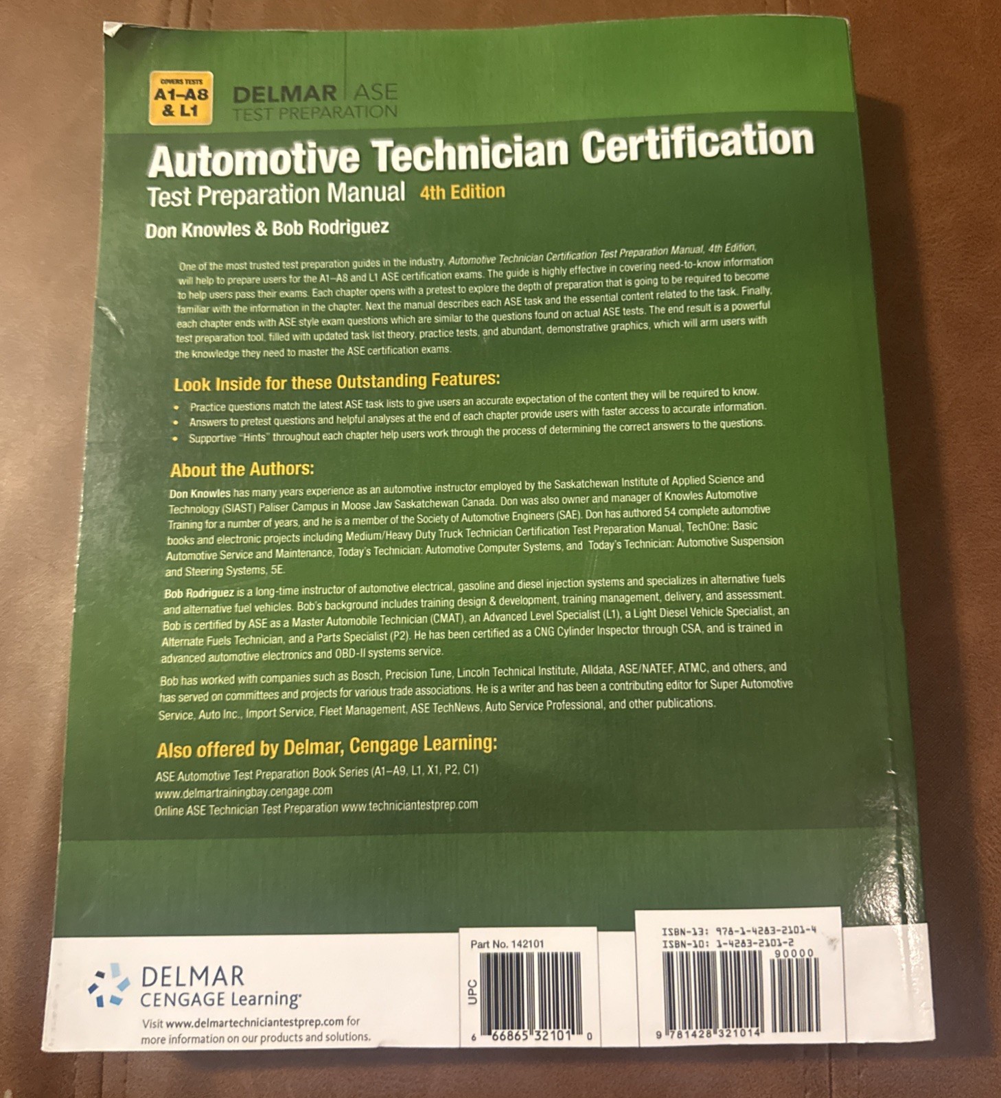 Automotive Technician Certification Test Preparation Manual Delmar ASE 4th