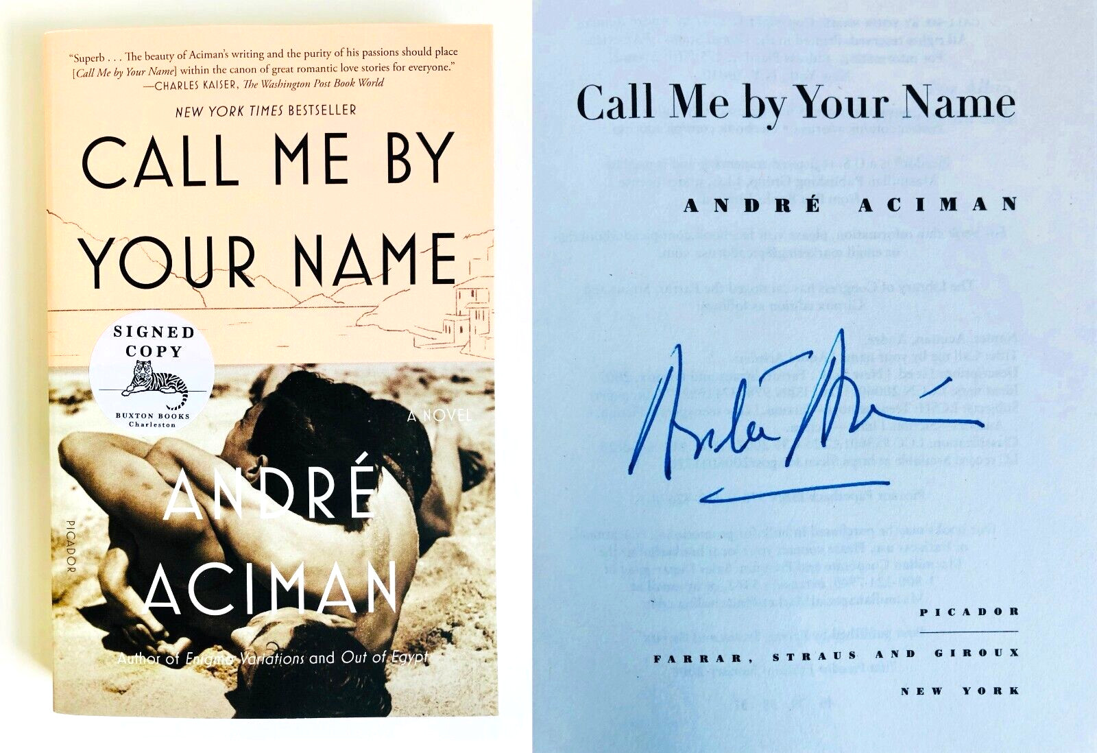 SIGNED Call Me by Your Name by André Aciman (2008, Trade Paperback) BRAND NEW