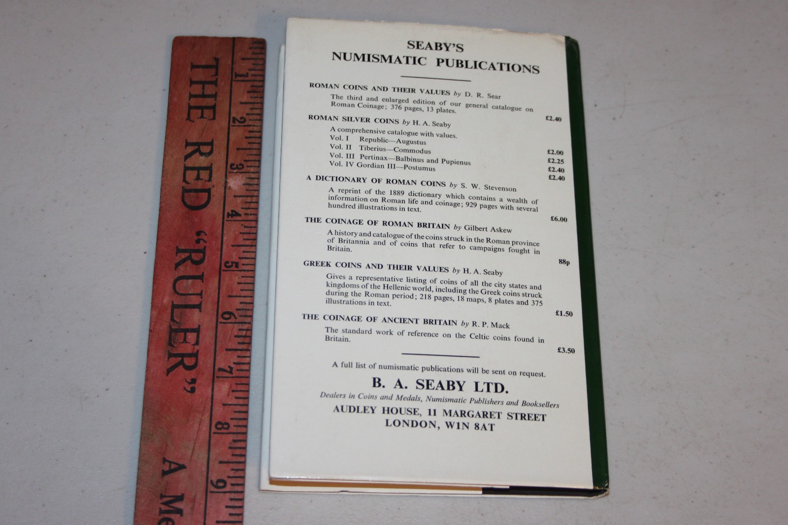 Roman Silver Coins Volume IV Gordian III-Postumus by Seaby, First Edition 1971
