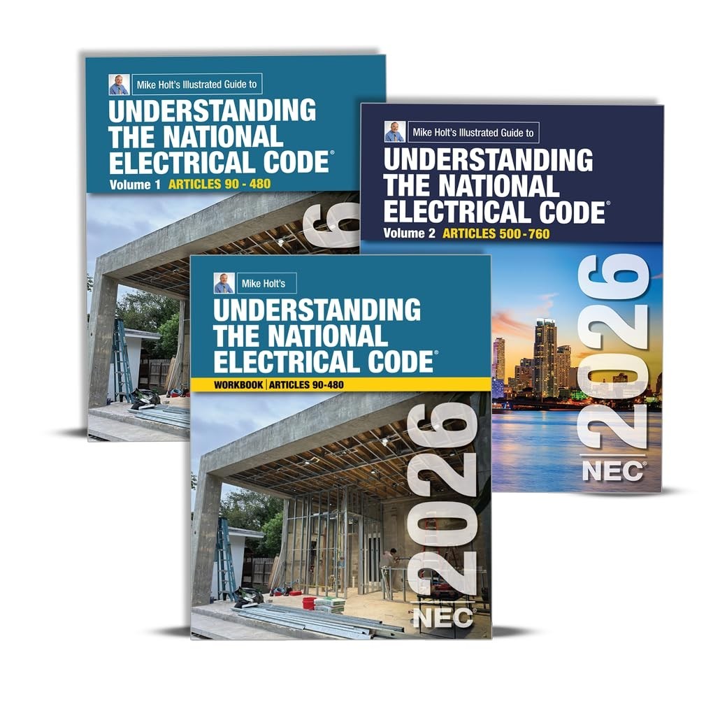 2026 Mike Holt Understanding the NEC Book Package, Electrical Exam Preparation