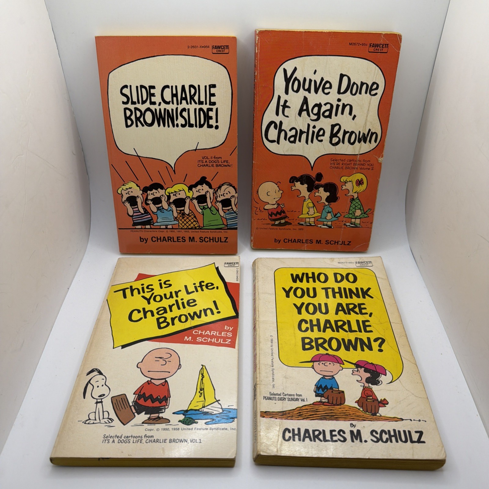 Vintage Peanuts Charlie Brown Snoopy Books Lot of 28 Schulz Paperbacks 60s 70s