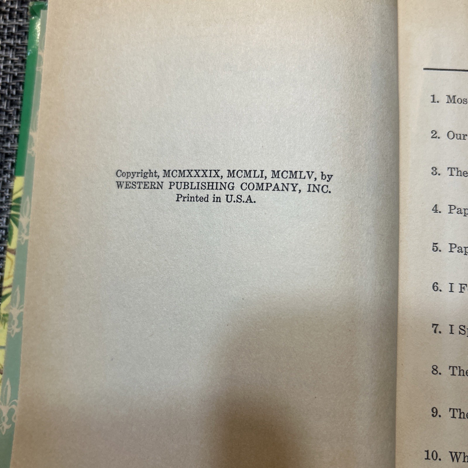 Mark Twain Vintage 1955 Adventures of Huckleberry Finn Book Whitman Publishing
