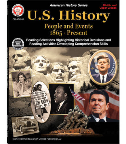 U.S. History, Grades 6 – 12: People and Events 1865-Present (Ameri – VERY GOOD