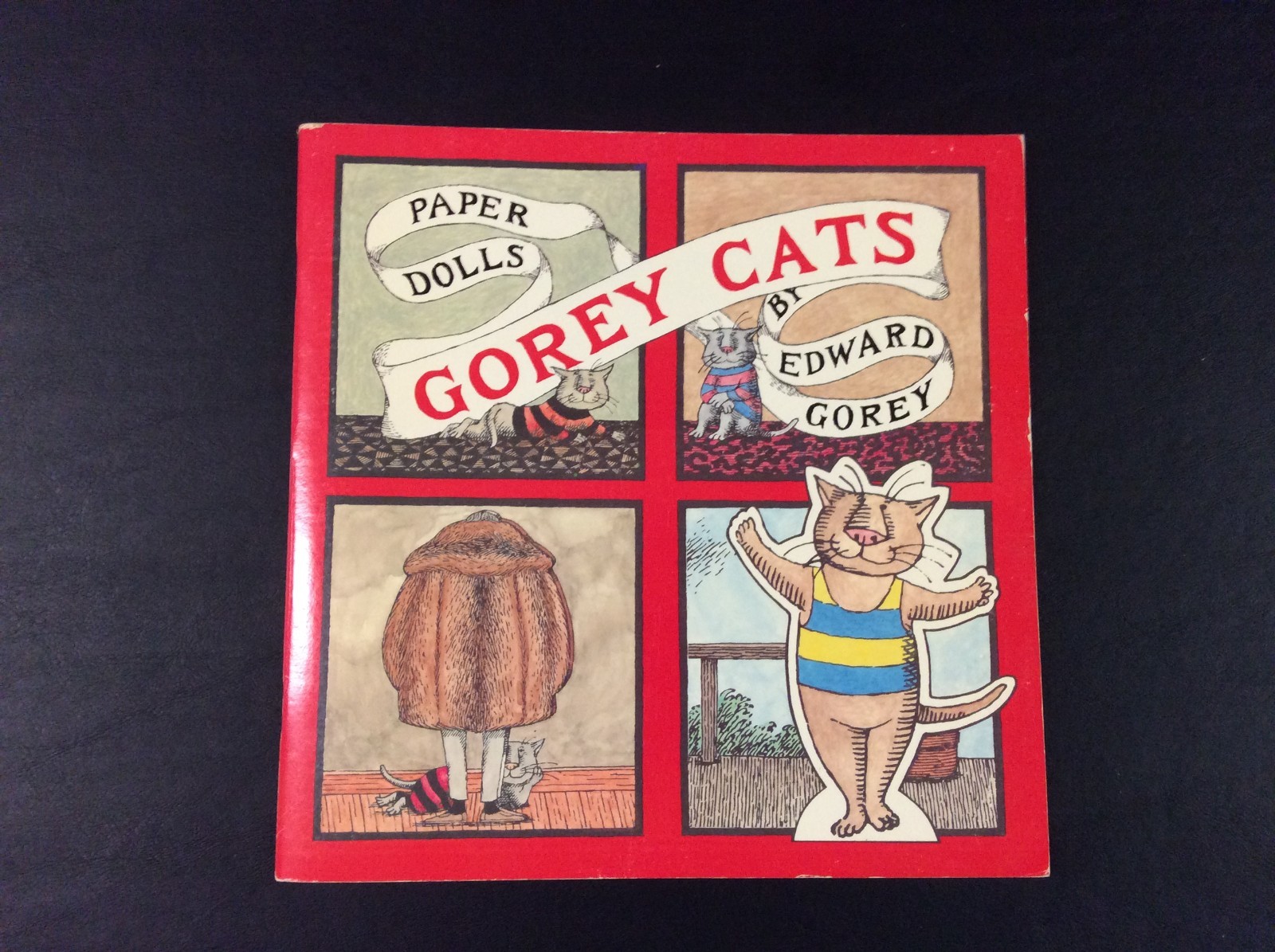 Paper Dolls Gorey Cats by Edward Gorey Paperback 1982 40 pages (Brand New)