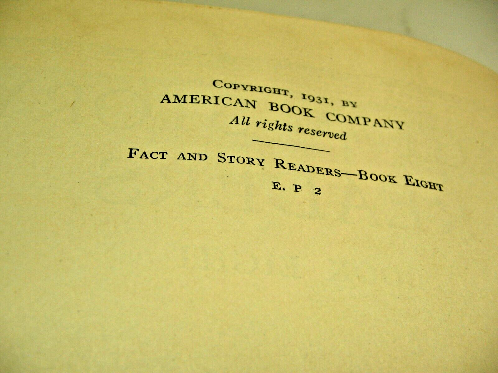 American Book Company Fact And Story Readers Book 8 Hardcover 496 Pages 1931 VG