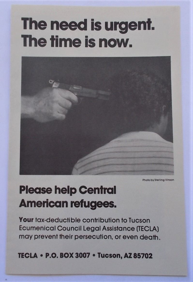 Need is urgent – Time is now Please help Central American Refugees 1989 Brochure