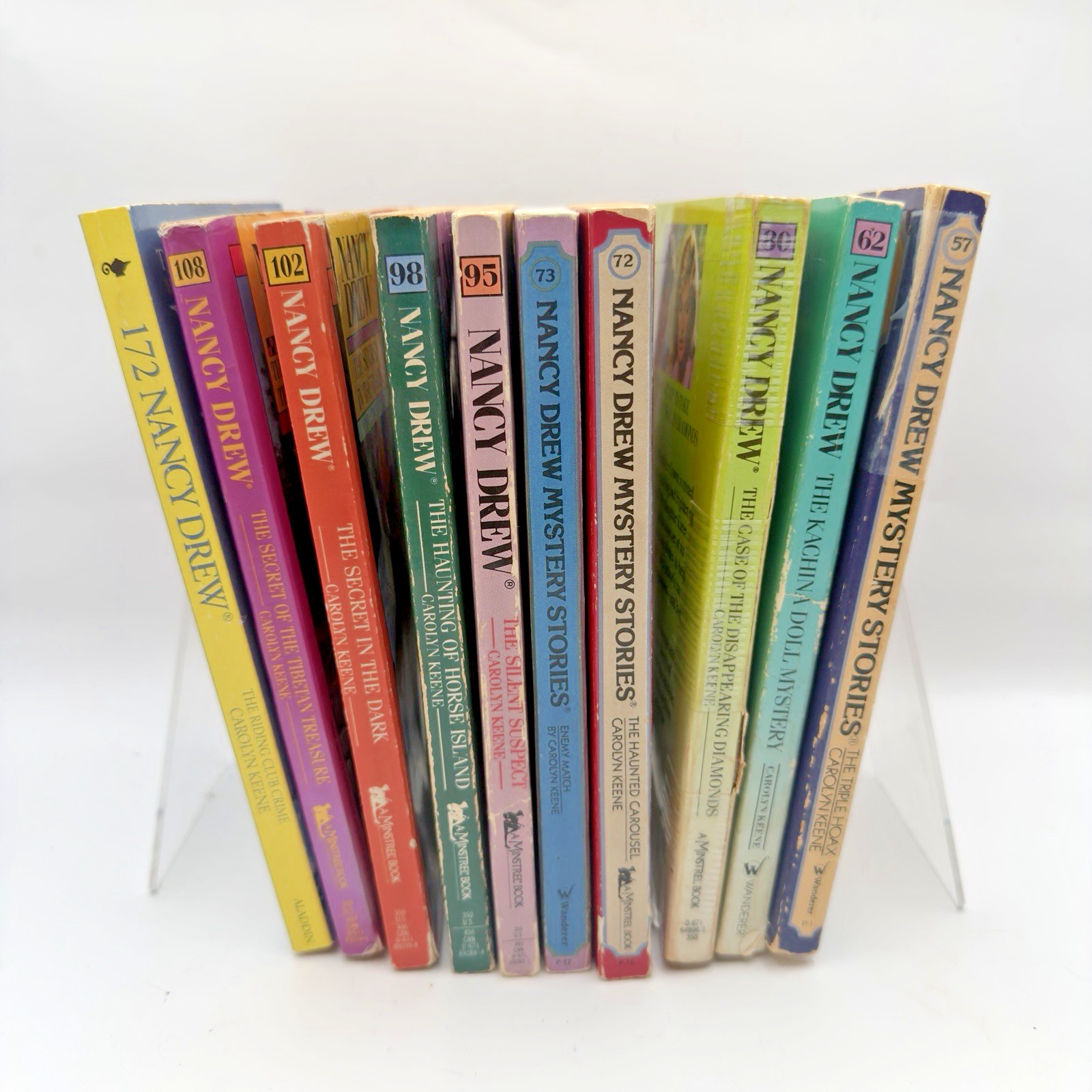 Nancy Drew Mystery Carolyn Keene Softcover 10 Book Lot Wanderer & Minstrel