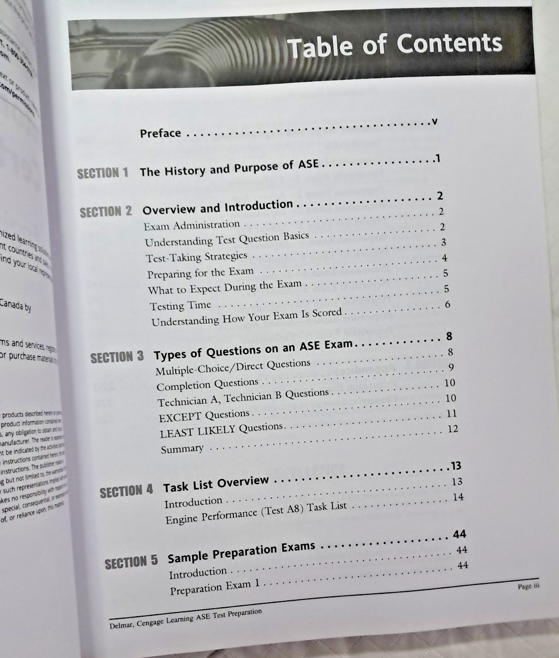 ASE Test Preparation – A8 Engine Performance Fifth Edition E31F