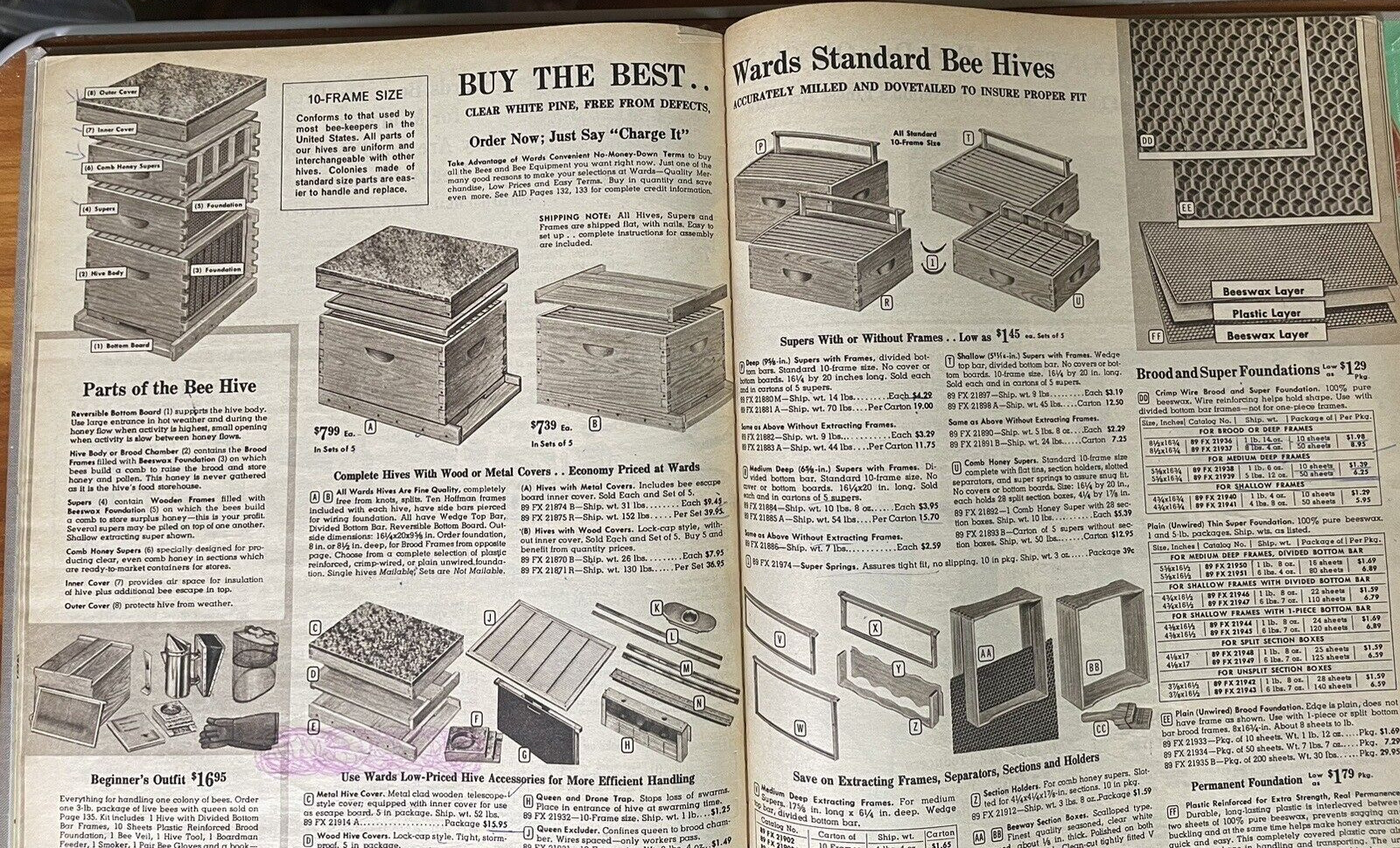 1966 Montgomery Ward Farm Catalog 180 Pages HARDCOVER Desk copy Tractors Saddles
